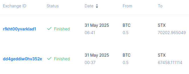 Simpleswap cycle 110