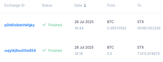 Simpleswap cycle 114
